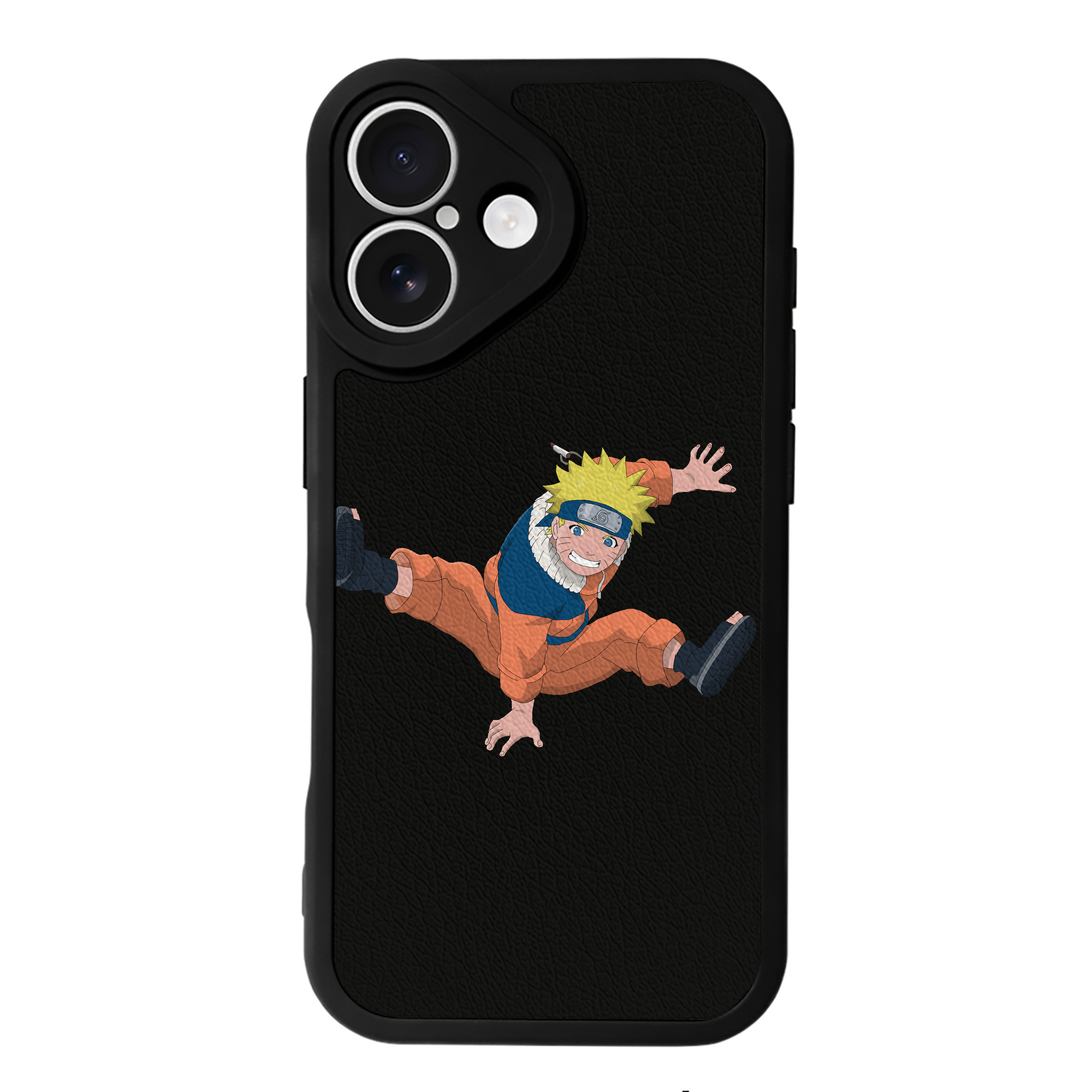（画像用） NARUTO -ナルト- うずまき ナルト Uzumaki Naruto 【iPhone 16シリーズ対応】シリコンスマホケース（レザー調） 材質：シリコン